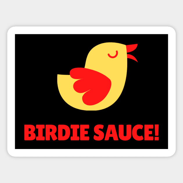 Birdie Sauce Fun Golf Apparel Sticker by Topher's Emporium
